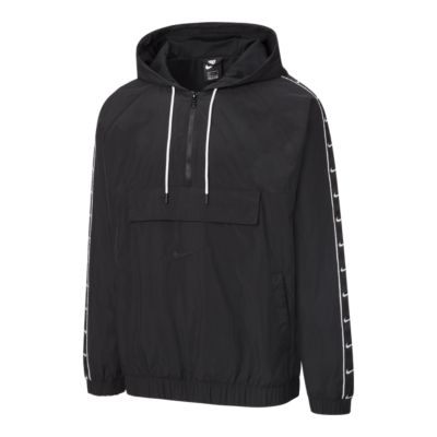 nike swoosh woven jacket white