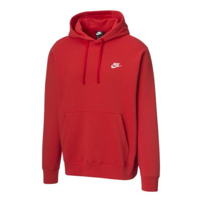 red hoodie mens nike