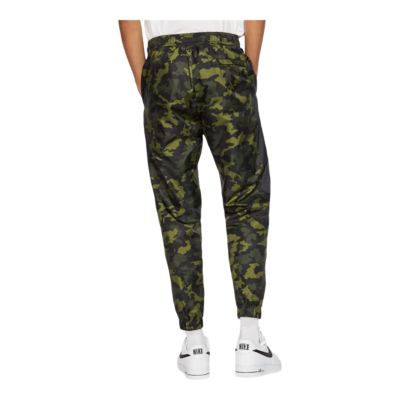 nike camo woven track pants