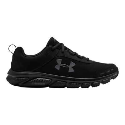 men's all black under armour shoes