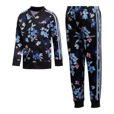 adidas flower print tracksuit