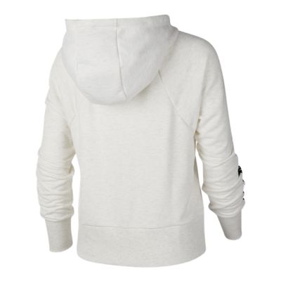 full white hoodie