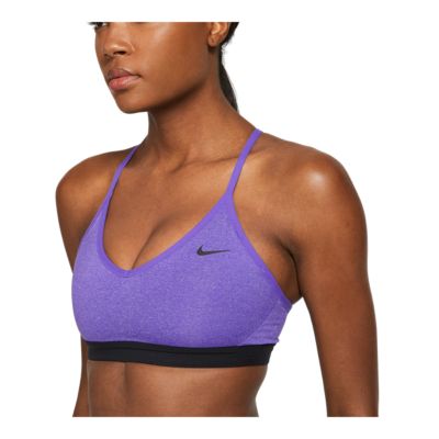 nike indy sports bra purple