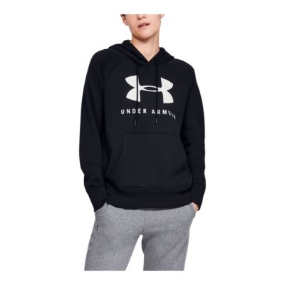 black and pink under armour hoodie