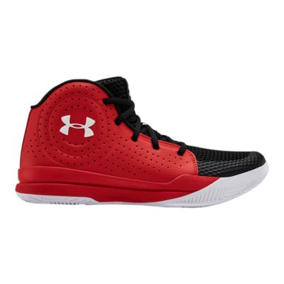 under armour red black shoes