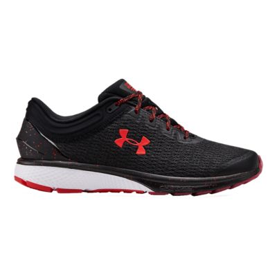 under armour red and black running shoes