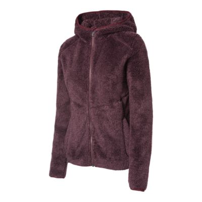 ladies teddy fleece hoodie