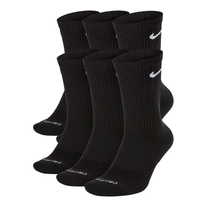 Nike Men's Everyday Plus Crew Socks, Moisture-Wicking, 6-Pack | Sport Chek