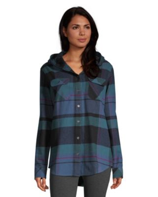 hooded flannel womens