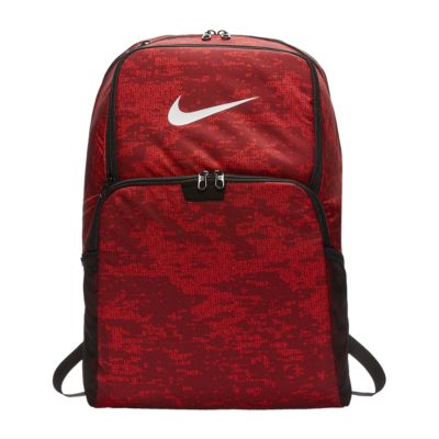 nike red camo backpack
