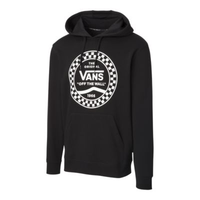 vans black checkered hoodie