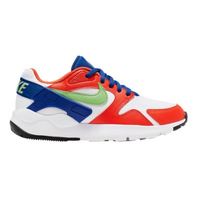 nike huarache green and orange