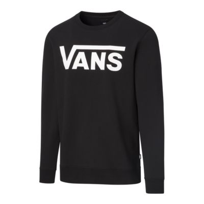 vans black and white long sleeve