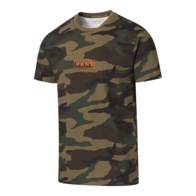 orange camo vans shirt