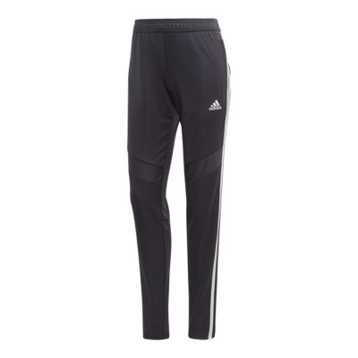 grey and white adidas pants