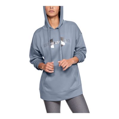 under armour big logo hoodie women's