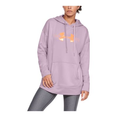 peach under armour hoodie