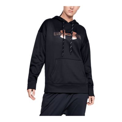 big logo under armour hoodie