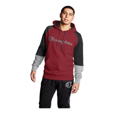 champion logo hoodie mens