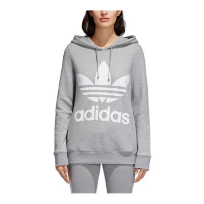 adidas heather grey hoodie