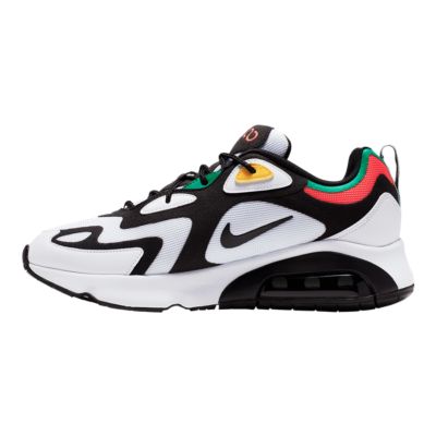 white and black air max 200
