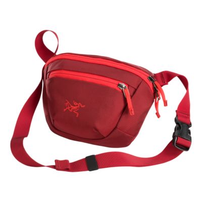 red waist pack