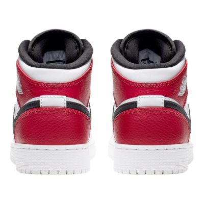 red and black air jordan 1 grade school