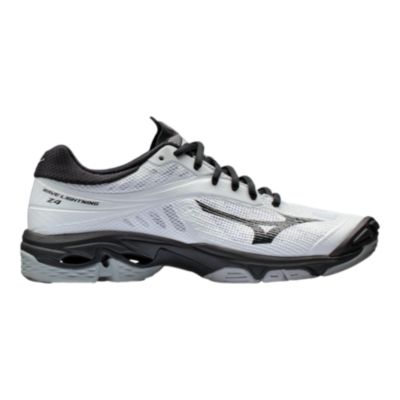 black and white mizuno shoes