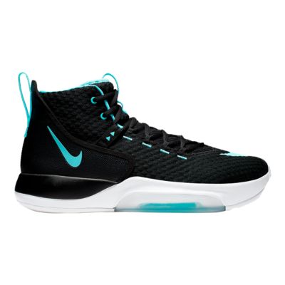 black and teal basketball shoes