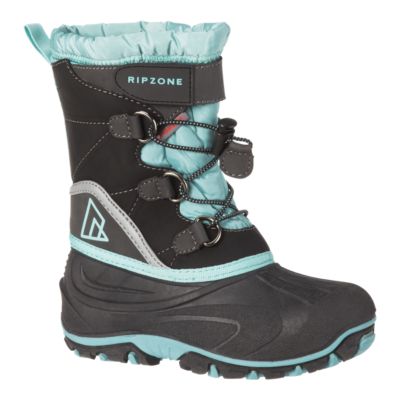 girls teal snow boots