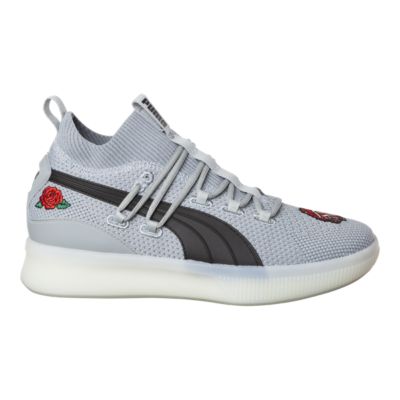 PUMA Men�s Clyde Court "Derby" Basketball Shoes Grey