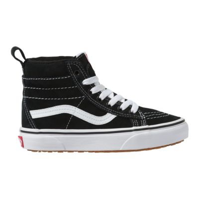 vans black and white two tone leather shoes