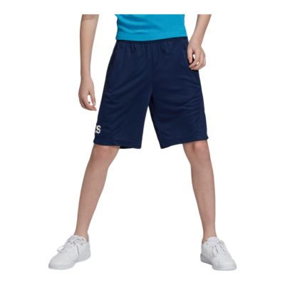 boys navy adidas shorts