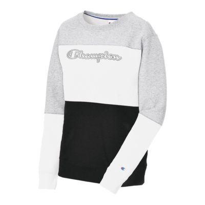 champion women's white sweatshirt