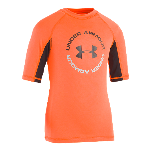 Under Armour Boys Short Sleeve Rashguard