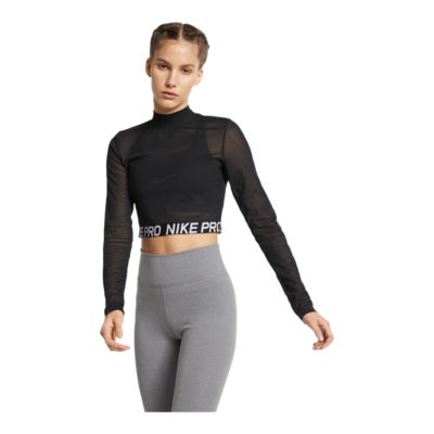 nike women's pro cool long sleeve shirt