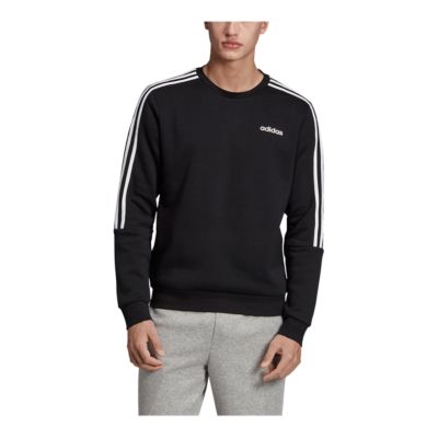 adidas 3 stripe crew sweatshirt