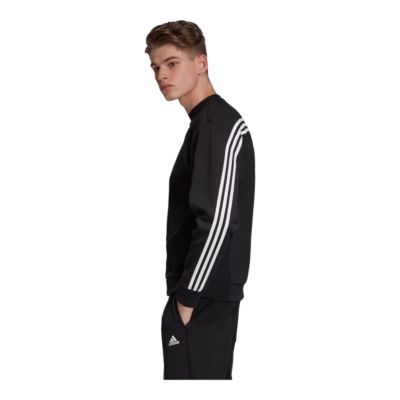 adidas 3 stripe sweatshirt mens