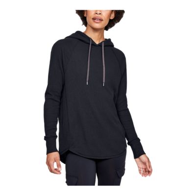 women's waffle knit hoodie