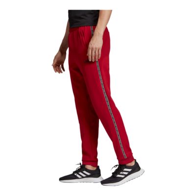 mens red adidas track pants
