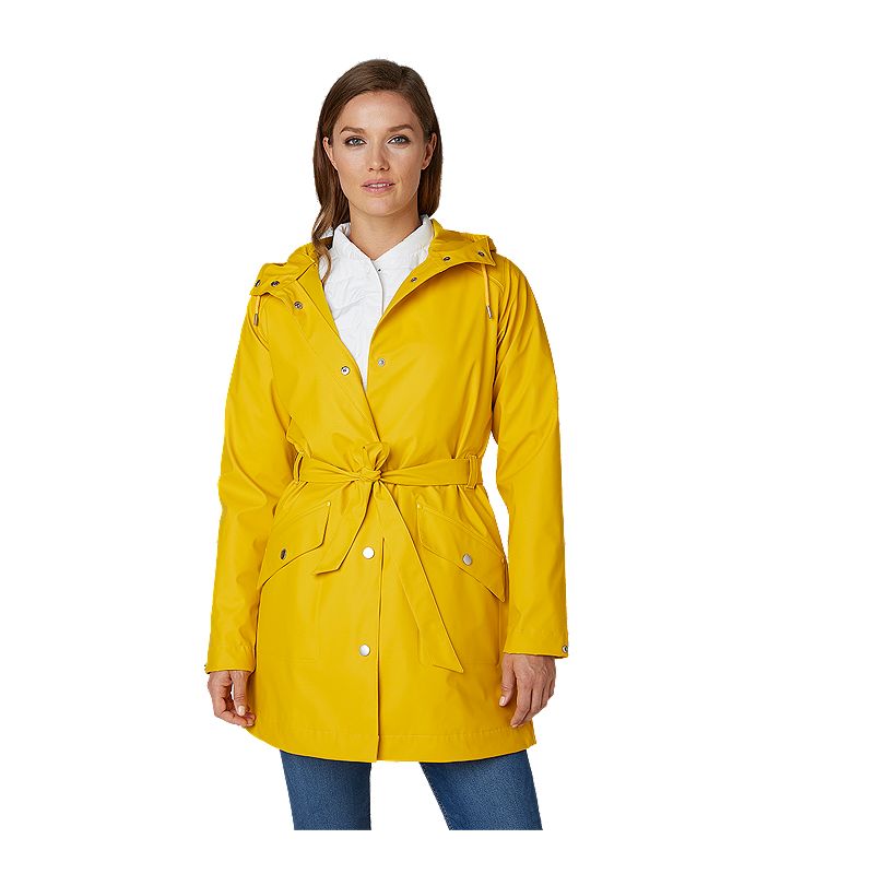 Helly Hansen Women's Kirkwall II Hooded Rain Jacket, Waterproof, Belted ...