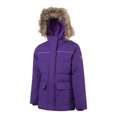 girls down jacket with hood