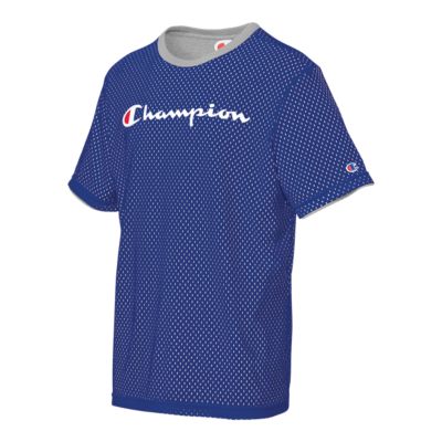 champion men's reversible mesh tee