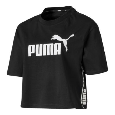 puma black and white shirt