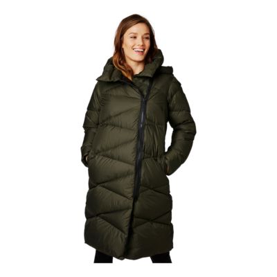 lightweight long down coat womens