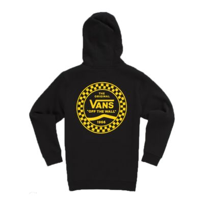 vans checkered stripe off white hoodie