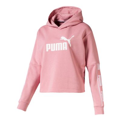 pink puma hoodie womens