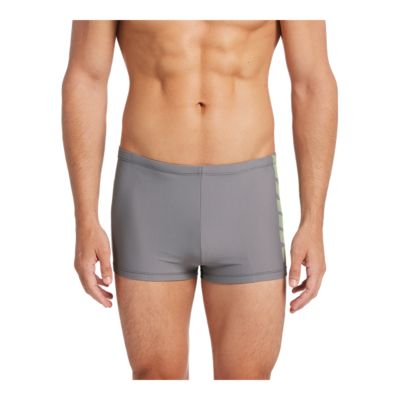 men's square leg swim trunks