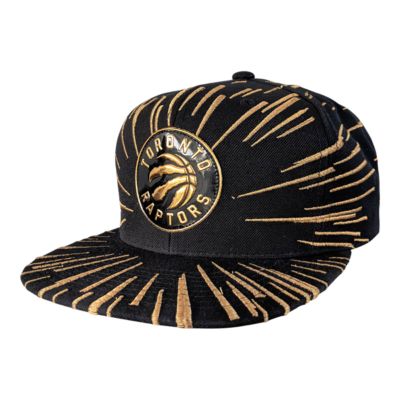 gold raptors hat