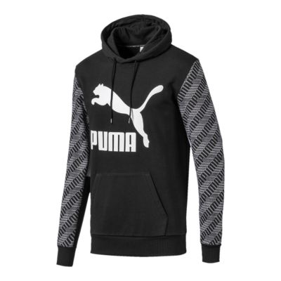 mens black puma hoodie